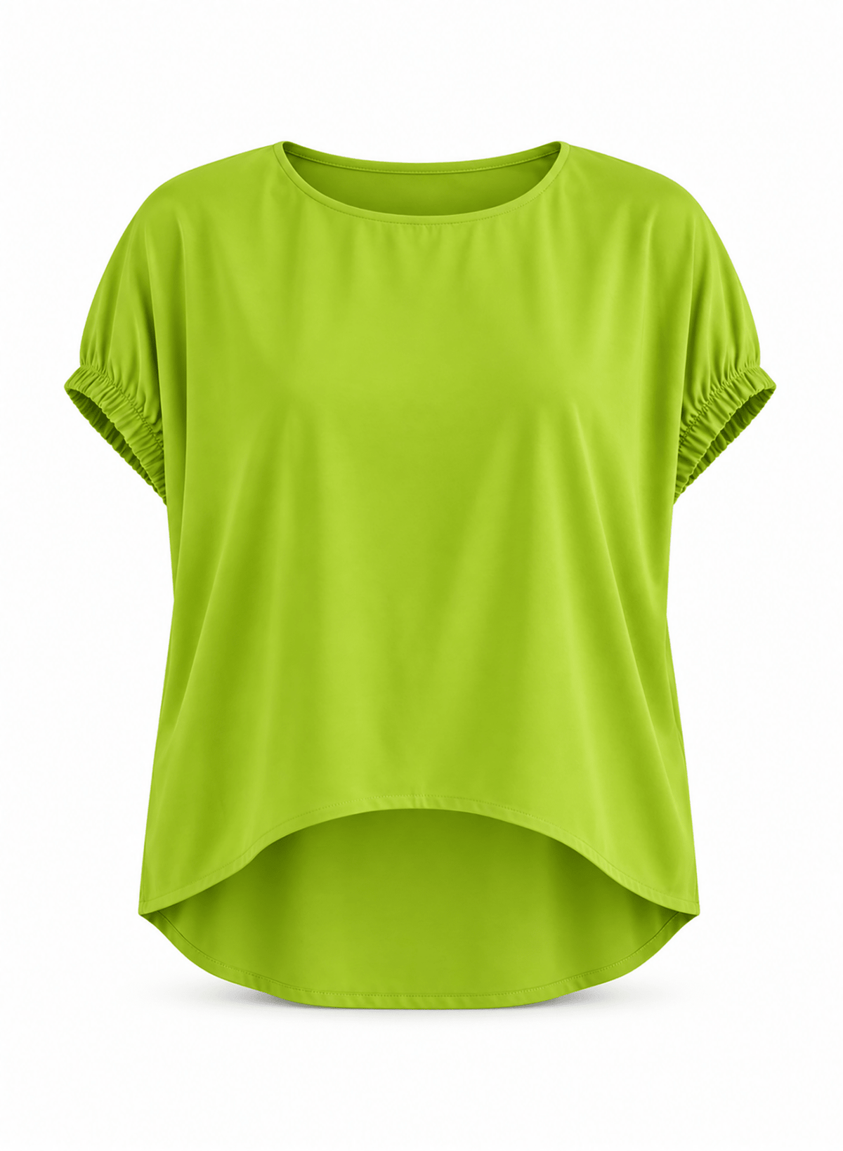 Elastic Armhole Top - Lime - Meg