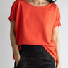 Elastic Armhole Top - Orange - Meg