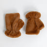 Faux Fur Fingerless Mittens - Camel - Meg