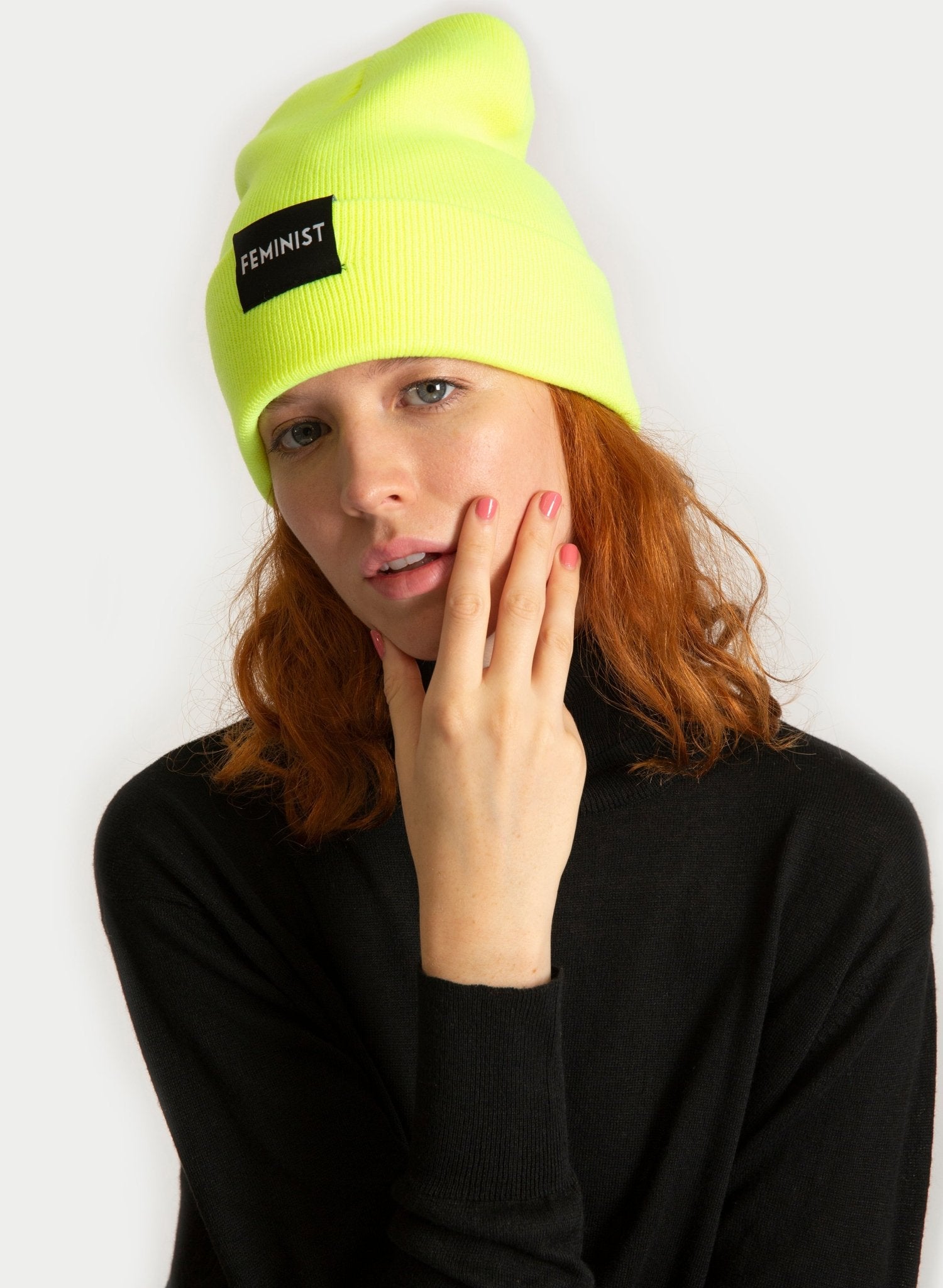 Feminist Hat - Neon Yellow - Meg