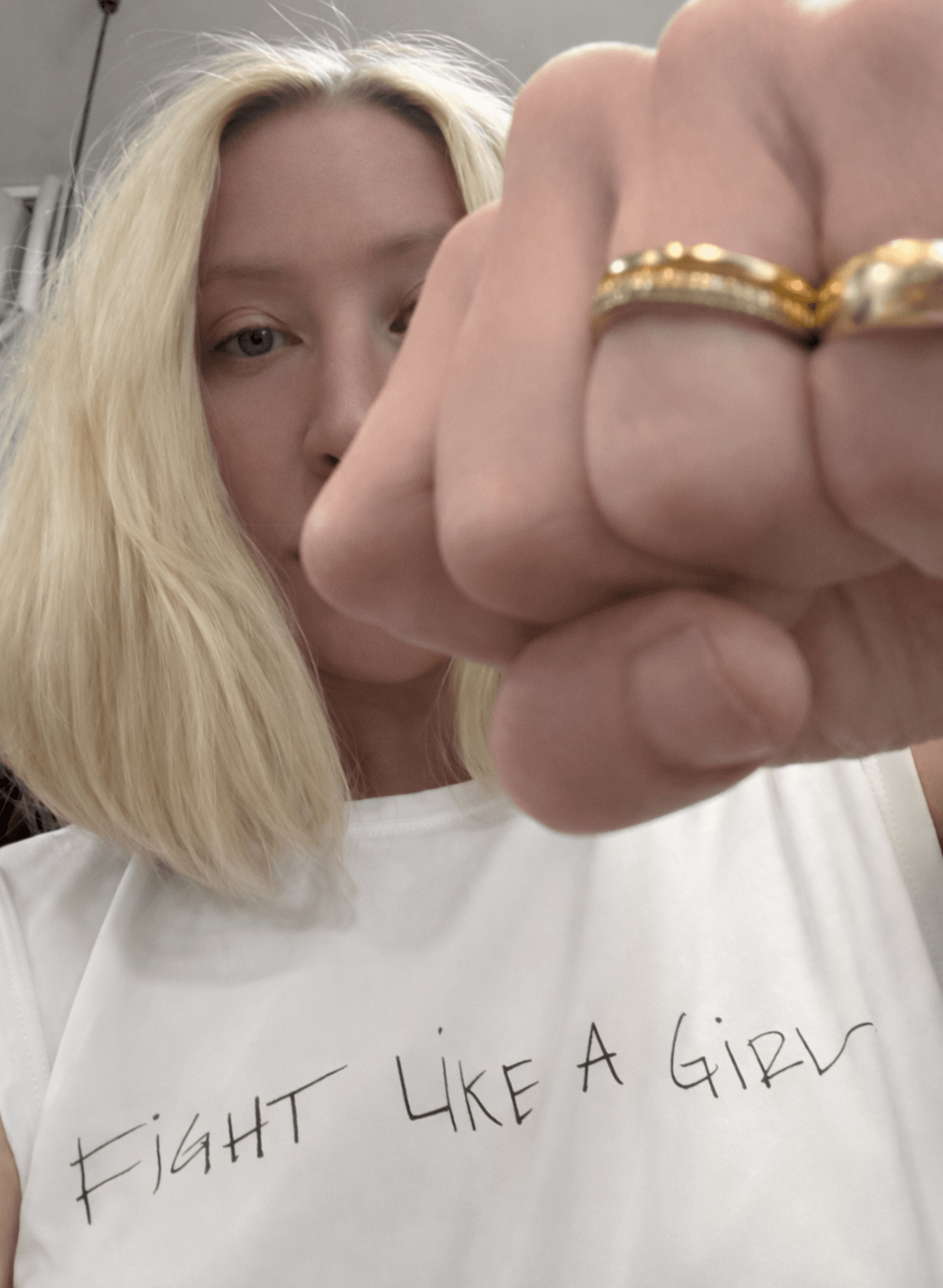 "Fight Like A Girl" Muscle Tee - Meg