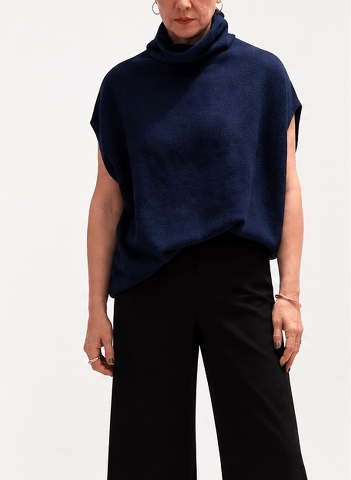 Funnel Neck Sweater - Cobalt - Meg