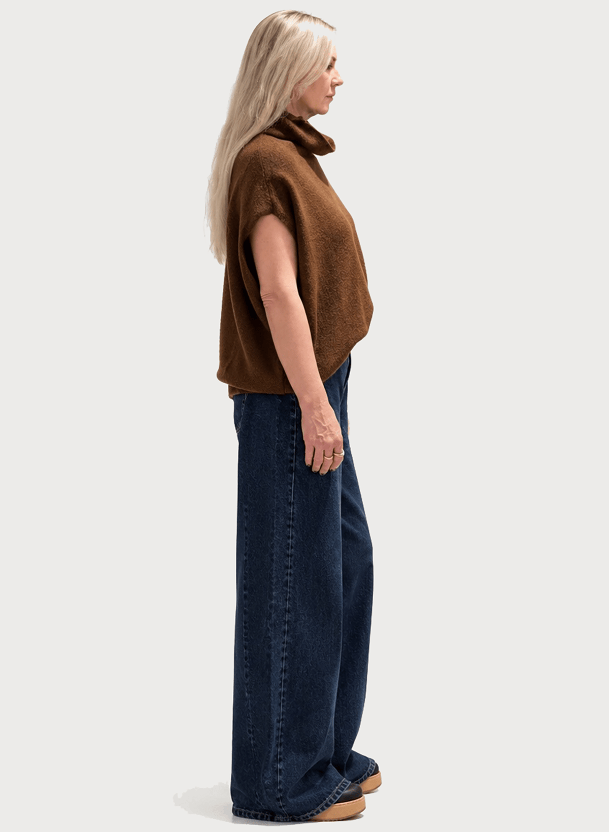 Funnel Neck Sweater - Copper - Meg