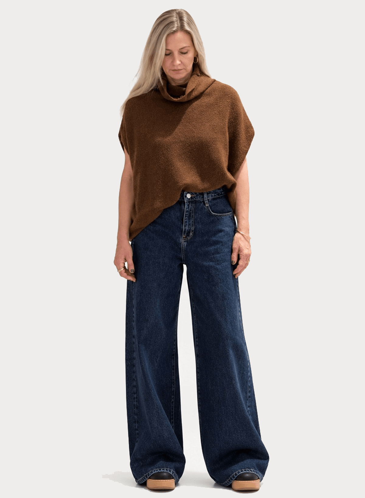 Funnel Neck Sweater - Copper - Meg