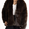 Fur Jacket - Brown - Meg