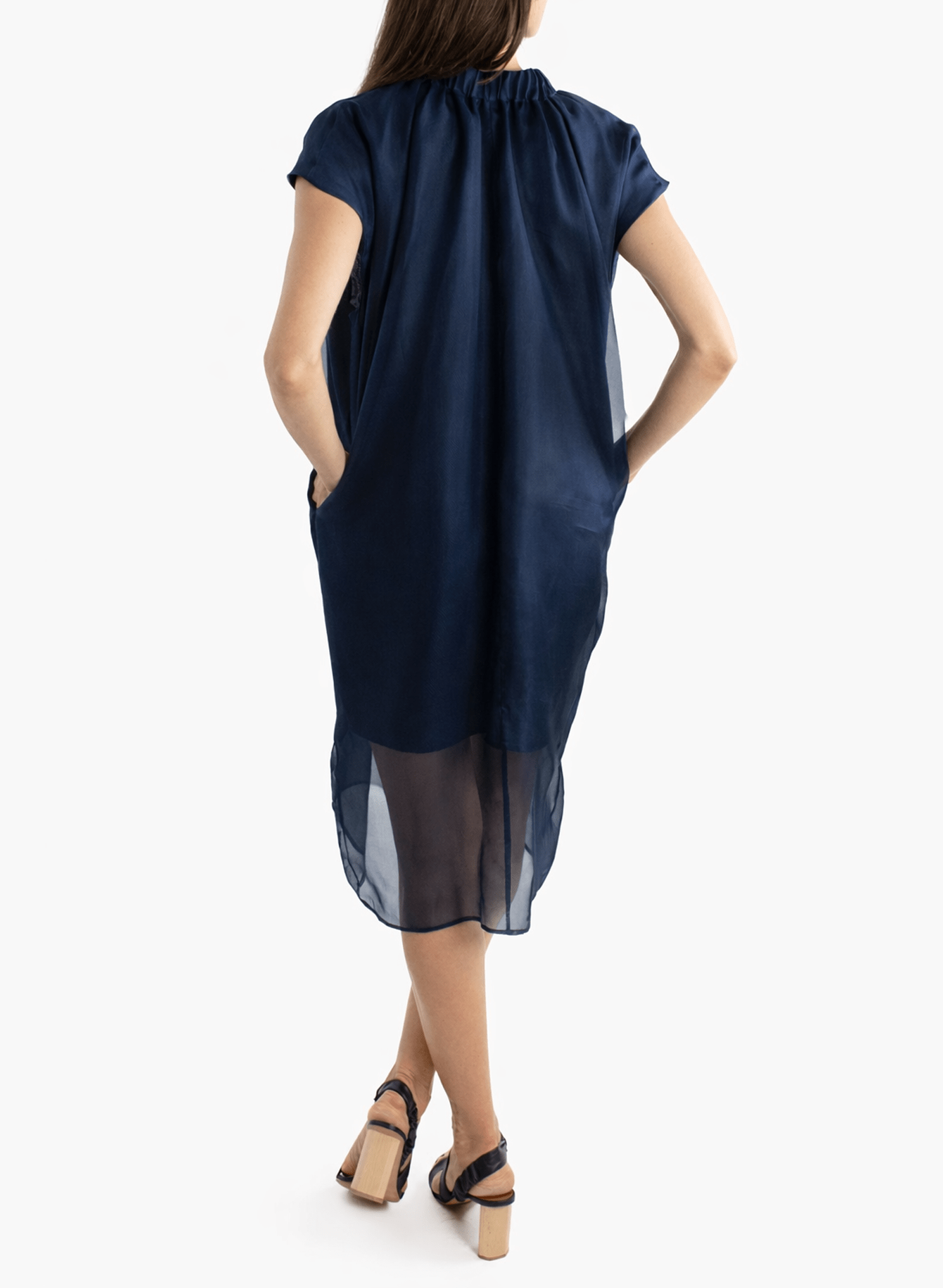 Glamour Shift Dress - Navy - Meg