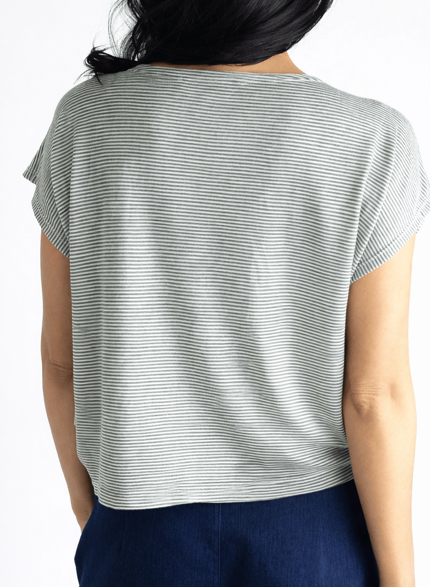 Glimpser Top - Olive Stripe - Meg