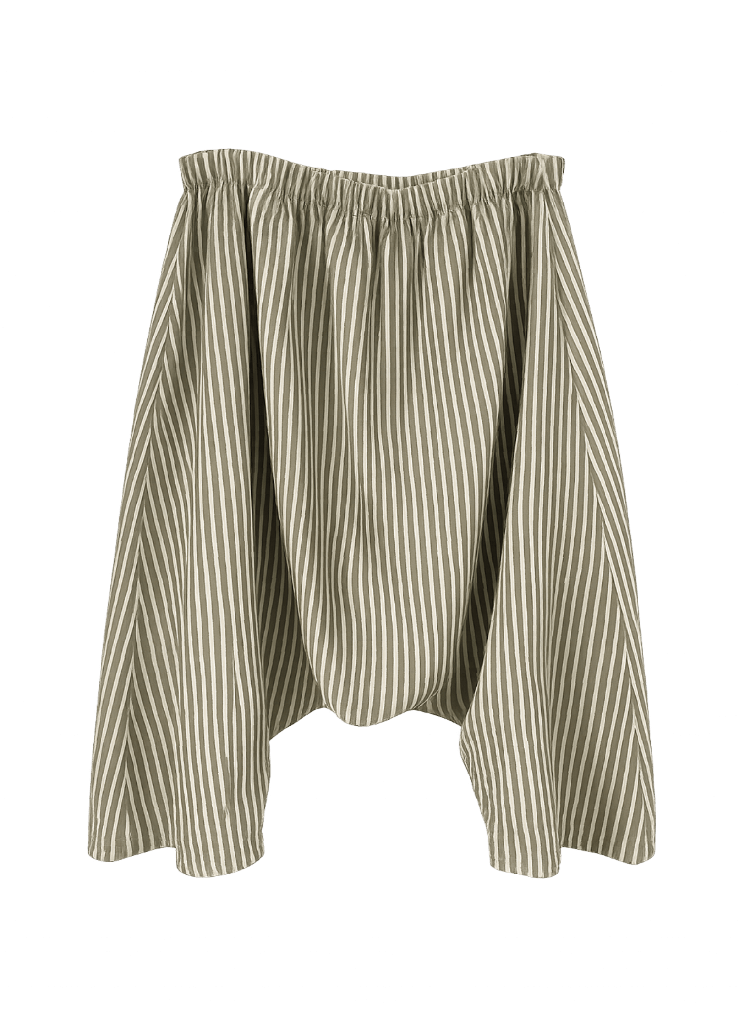 Harem Short - Green Stripe - Meg