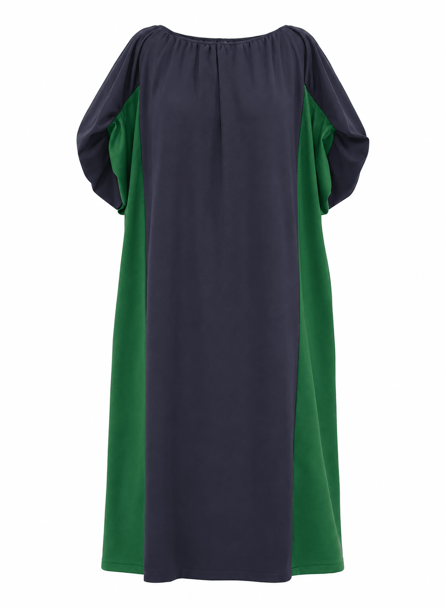 Hat Trick Two-Tone Dress - Navy/Green (PRE-ORDER) - Meg