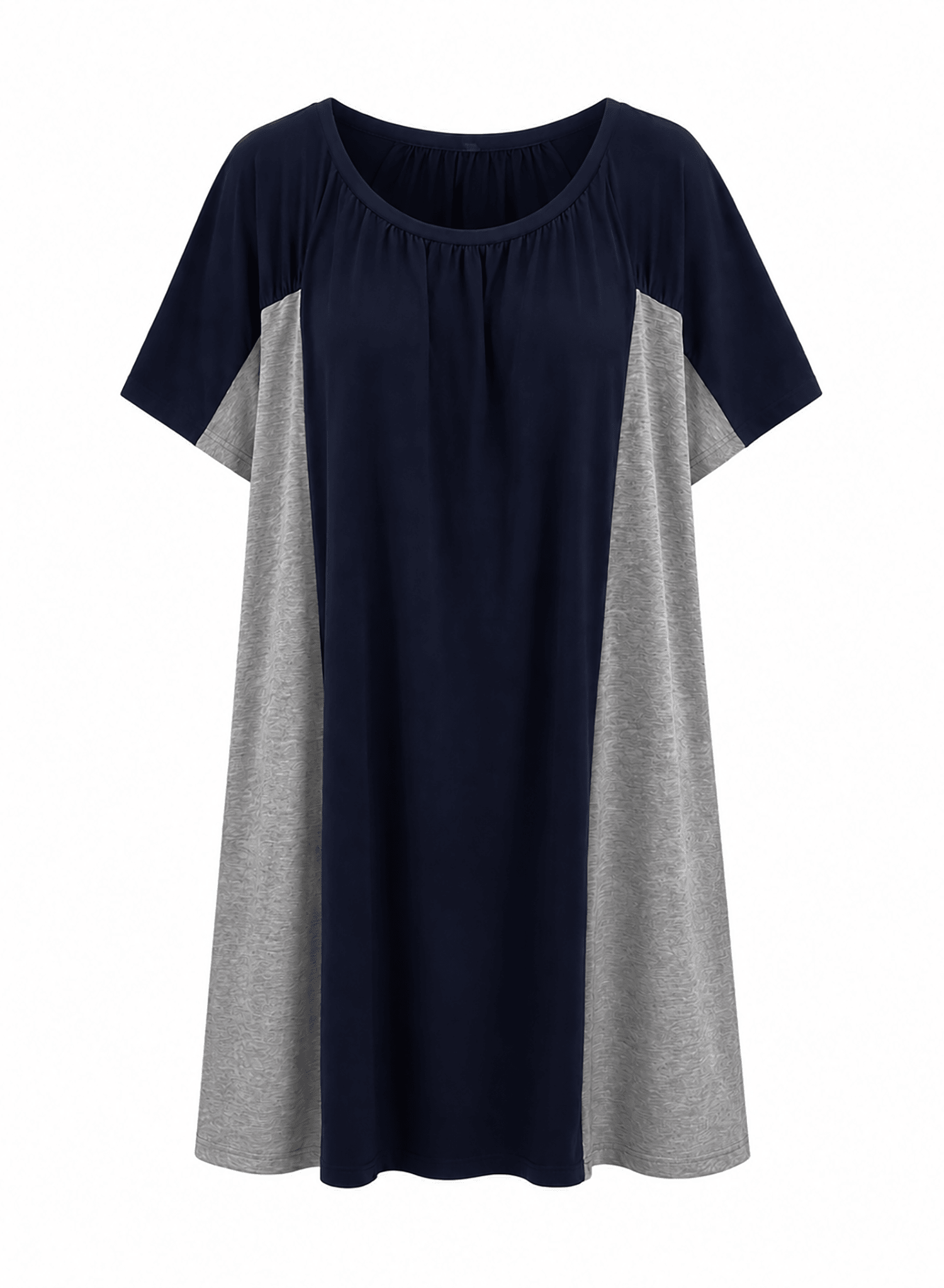 Hat Trick Two-Tone Dress - Navy/Grey (PRE-ORDER) - Meg