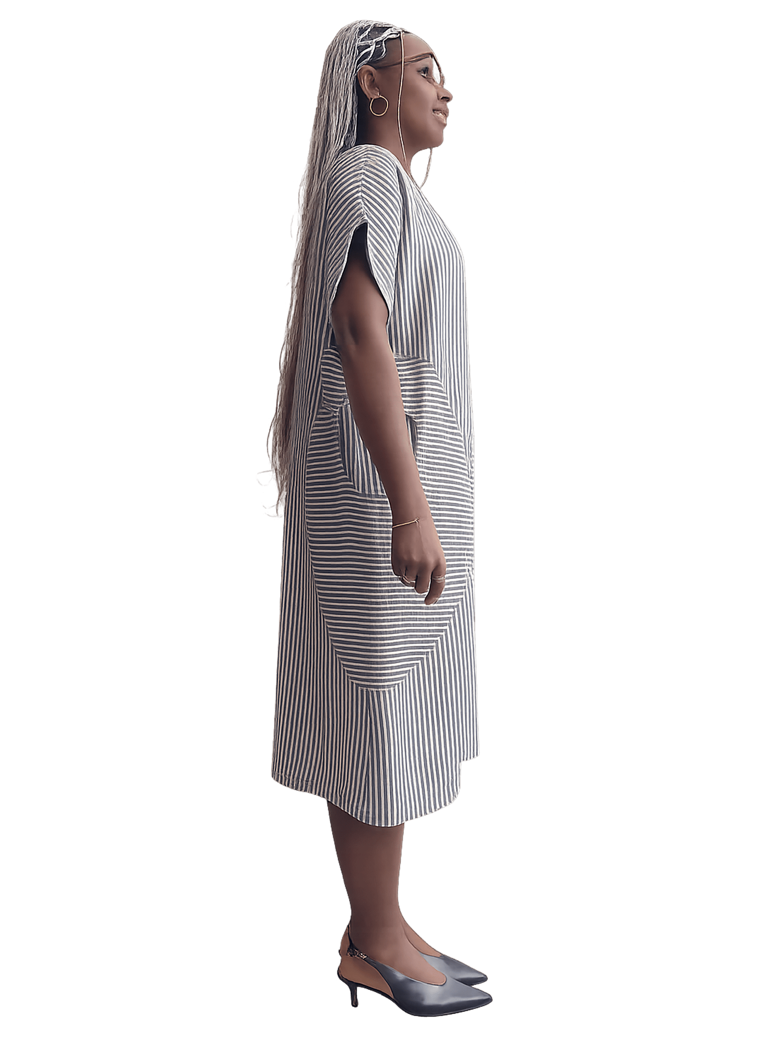 Heidi Dress - Black Stripe - Meg