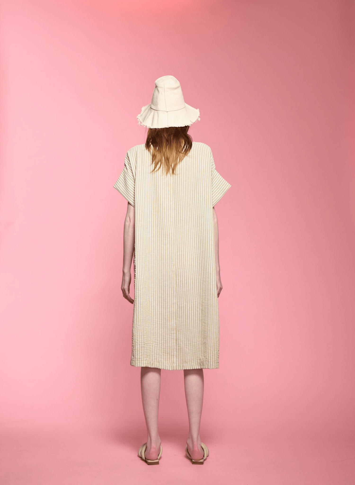 Heidi Dress - Green Stripe (PRE - ORDER) - Meg