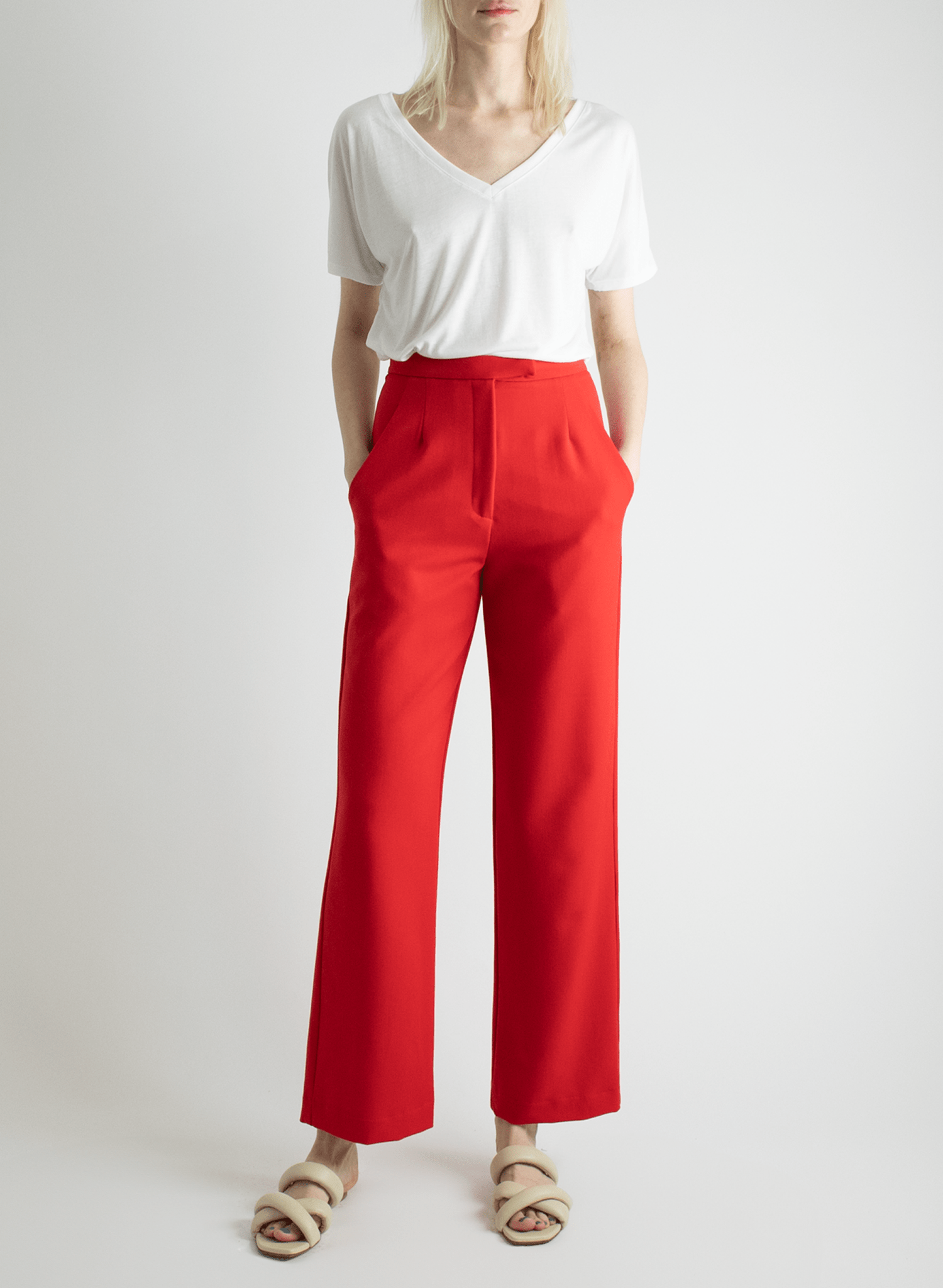 Hepburn Pant - Red - Meg
