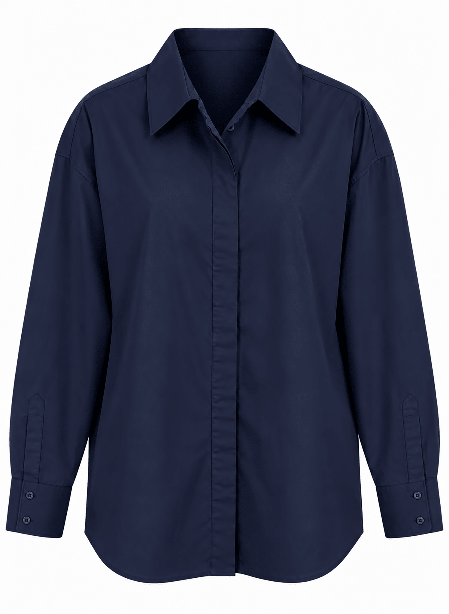 Hi-Low Shirt - Dark Navy (PRE-ORDER) - Meg
