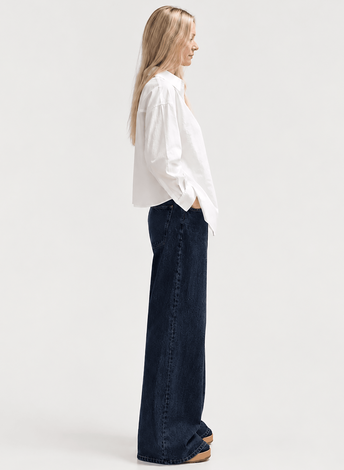 Hi-Low Shirt - Off-White - Meg