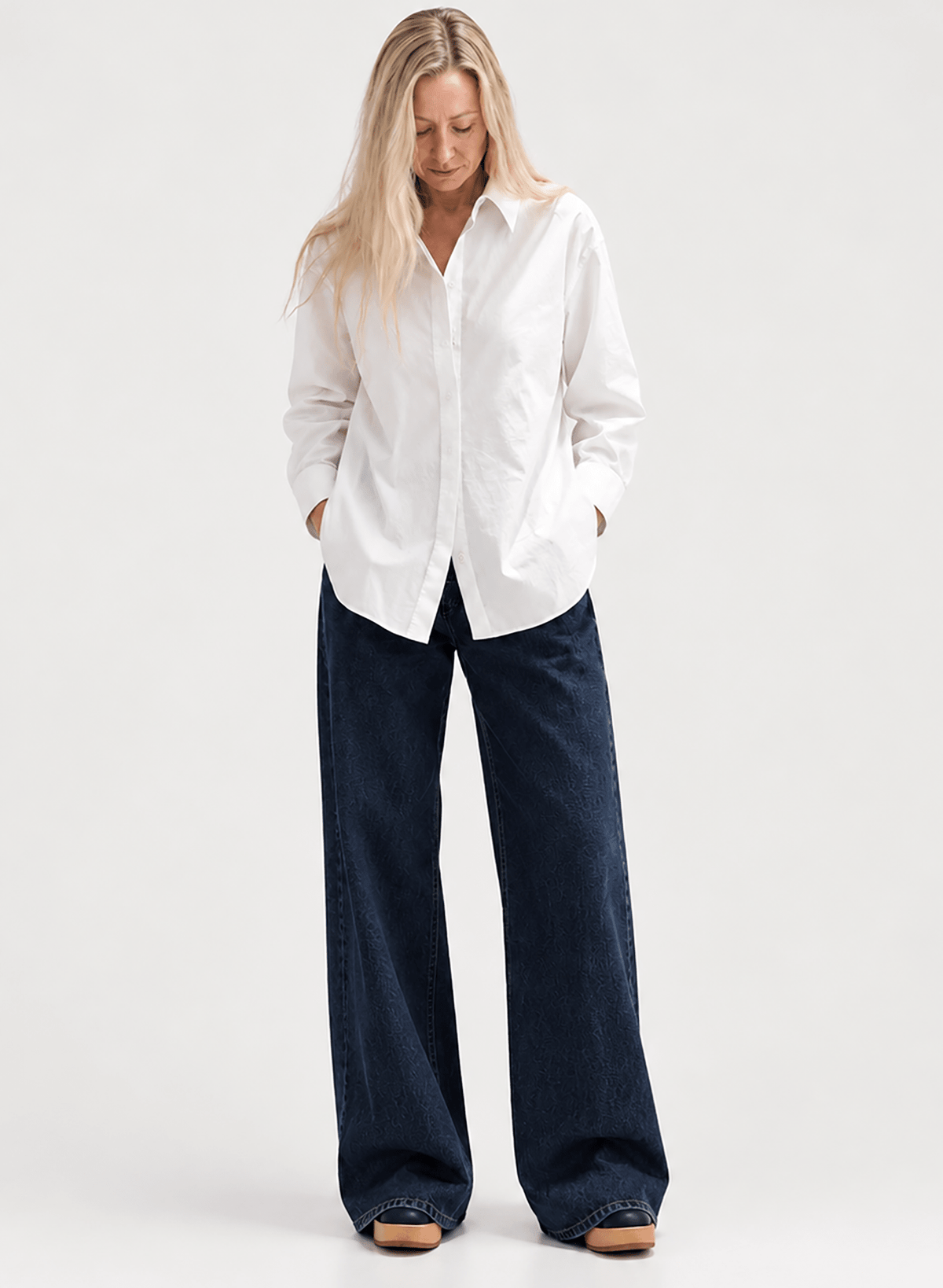 Hi-Low Shirt - Off-White - Meg