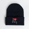 I Heart Meg Beanie - Black - Meg