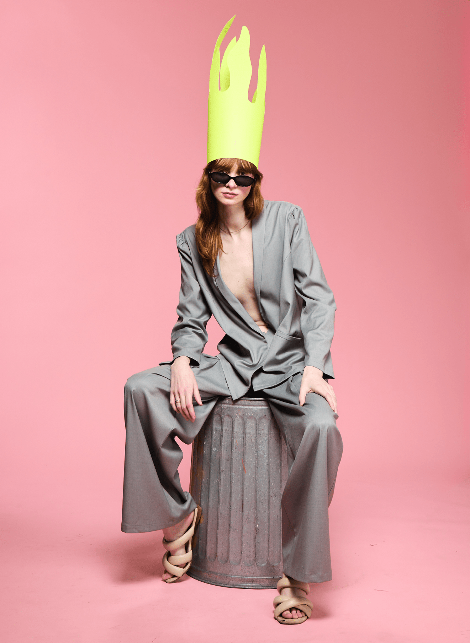 Invert Pleat Pant - Dove (PRE - ORDER) - Meg