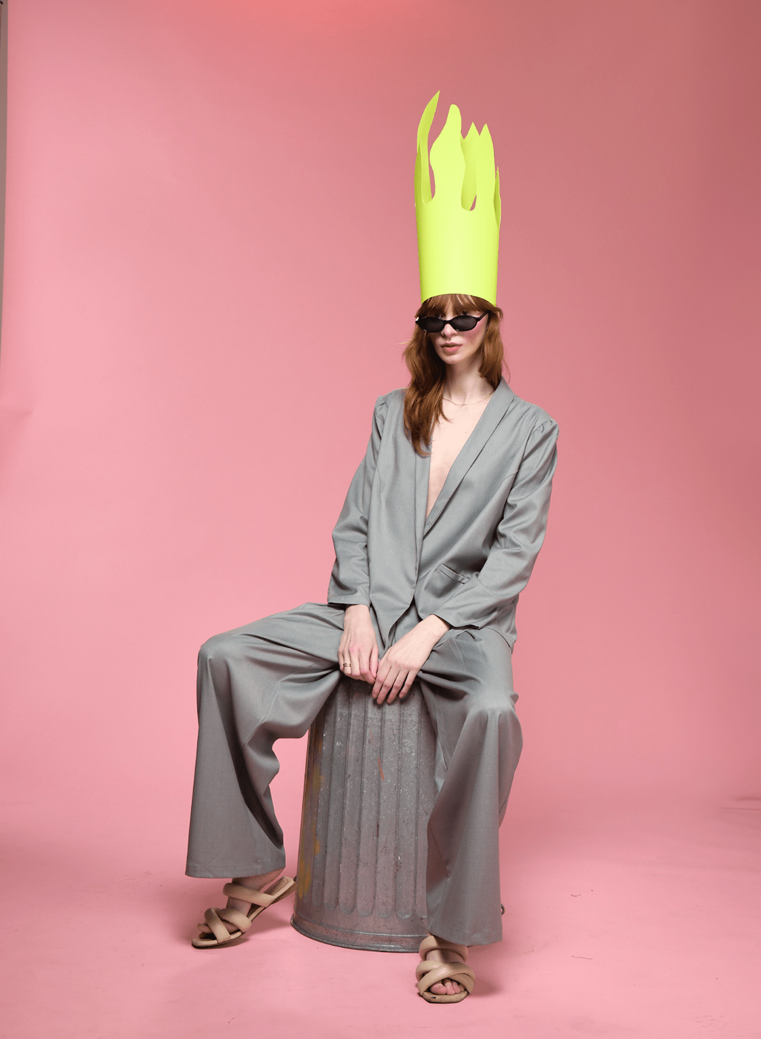 Invert Pleat Pant - Dove (PRE - ORDER) - Meg