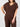 Joan V - Neck Top - Brown - Meg