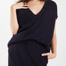 Joan V - Neck Top - Navy - Meg