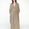 Boho Kaftan Dress Oversized Maxi shift dress - beige grey