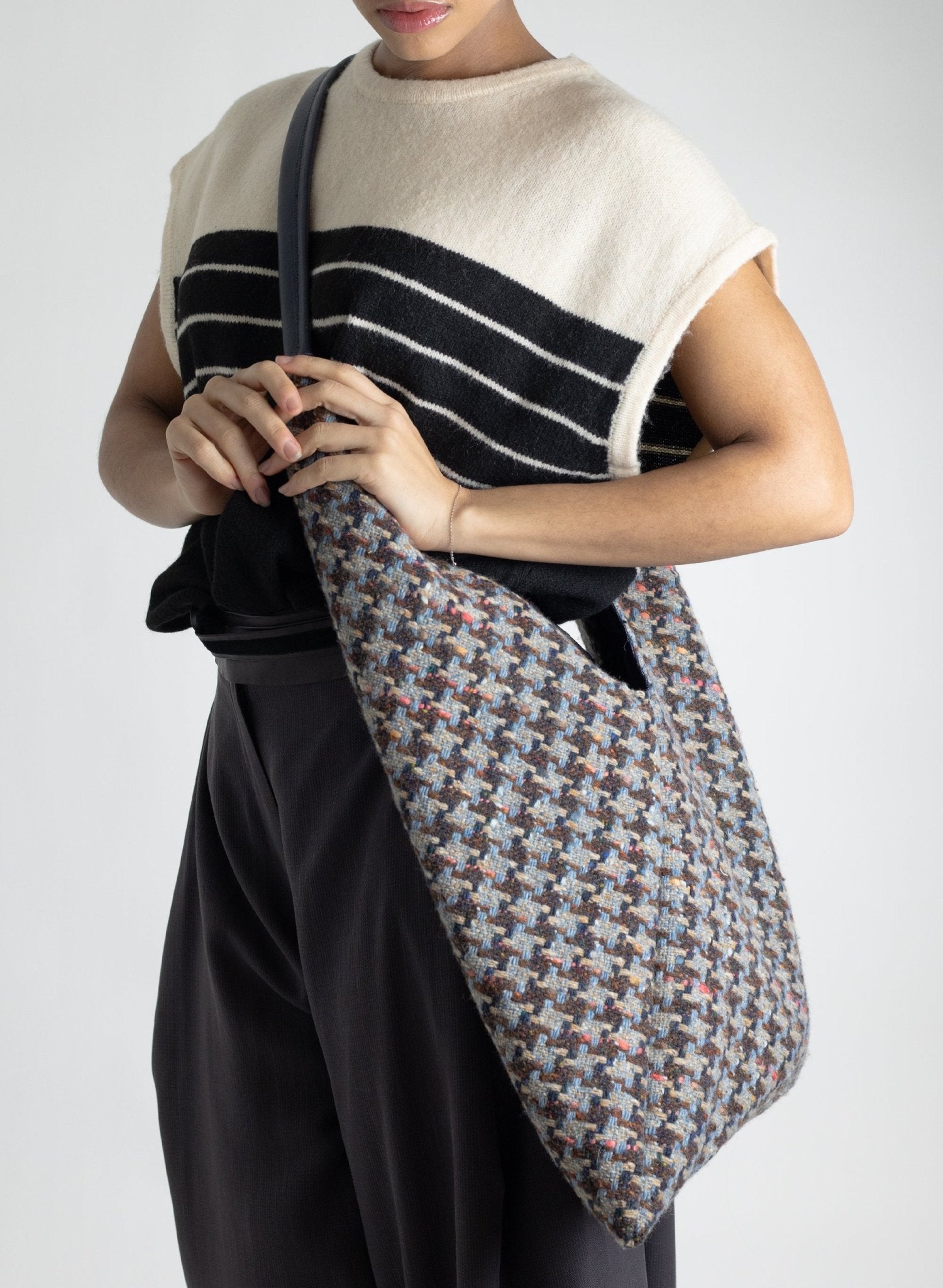 Katerina NYC - Large Bento Bag - Houndstooth Wool - Meg