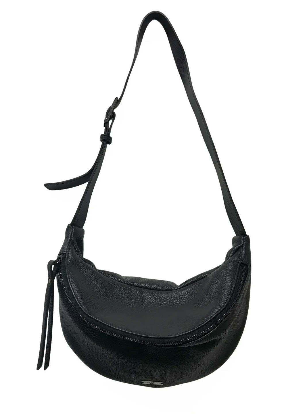 Katerina NYC - Leather Sling Bag - Black - Meg
