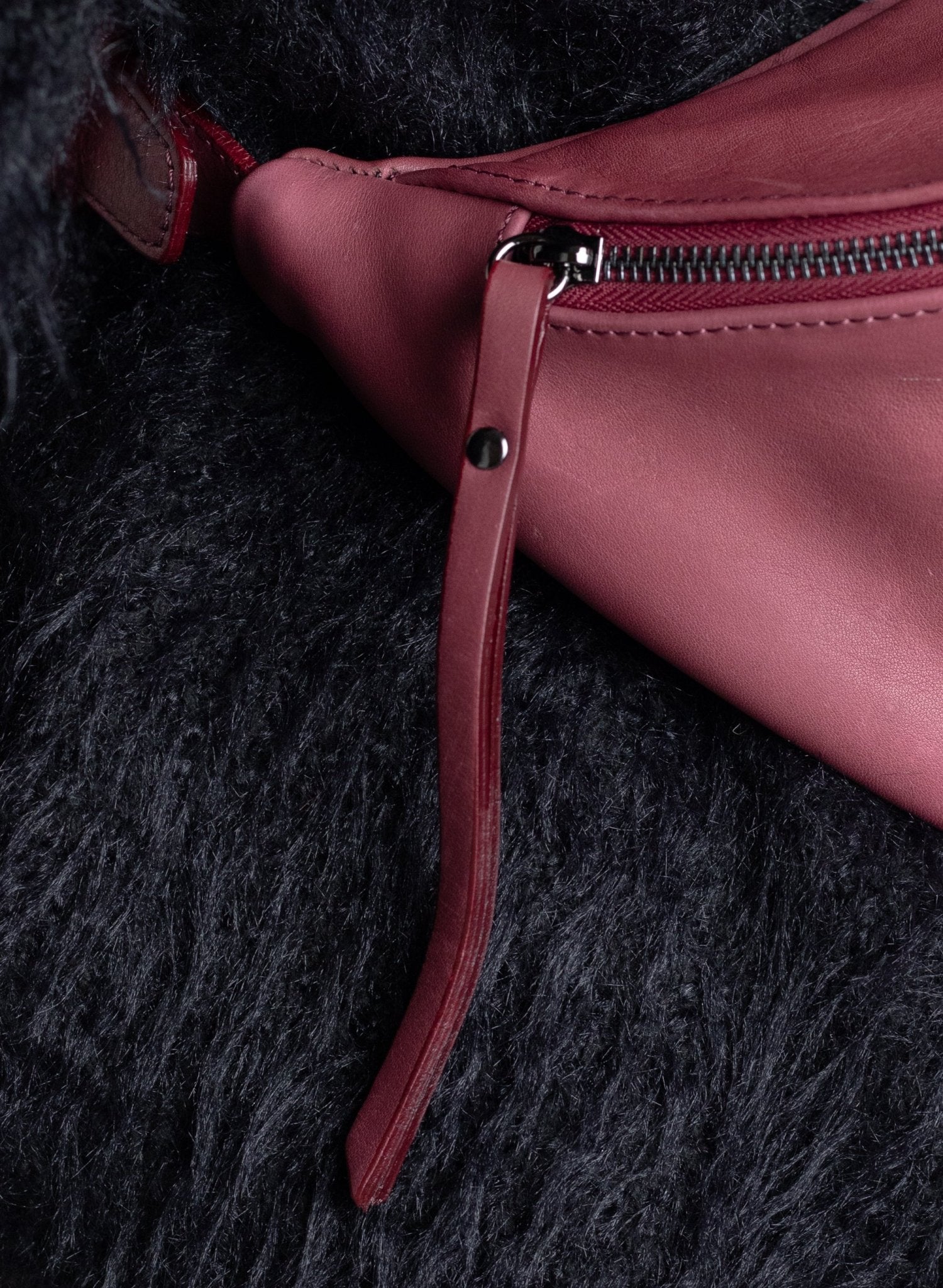 Katerina NYC - Leather Sling Bag - Burgundy - Meg