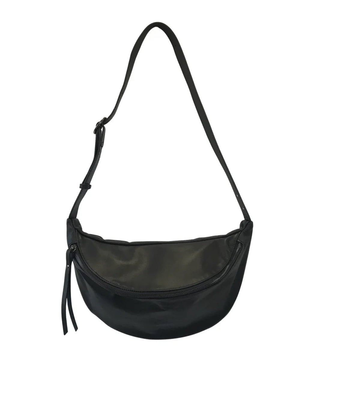 Katerina NYC - Smooth Leather Sling Bag - Black - Meg