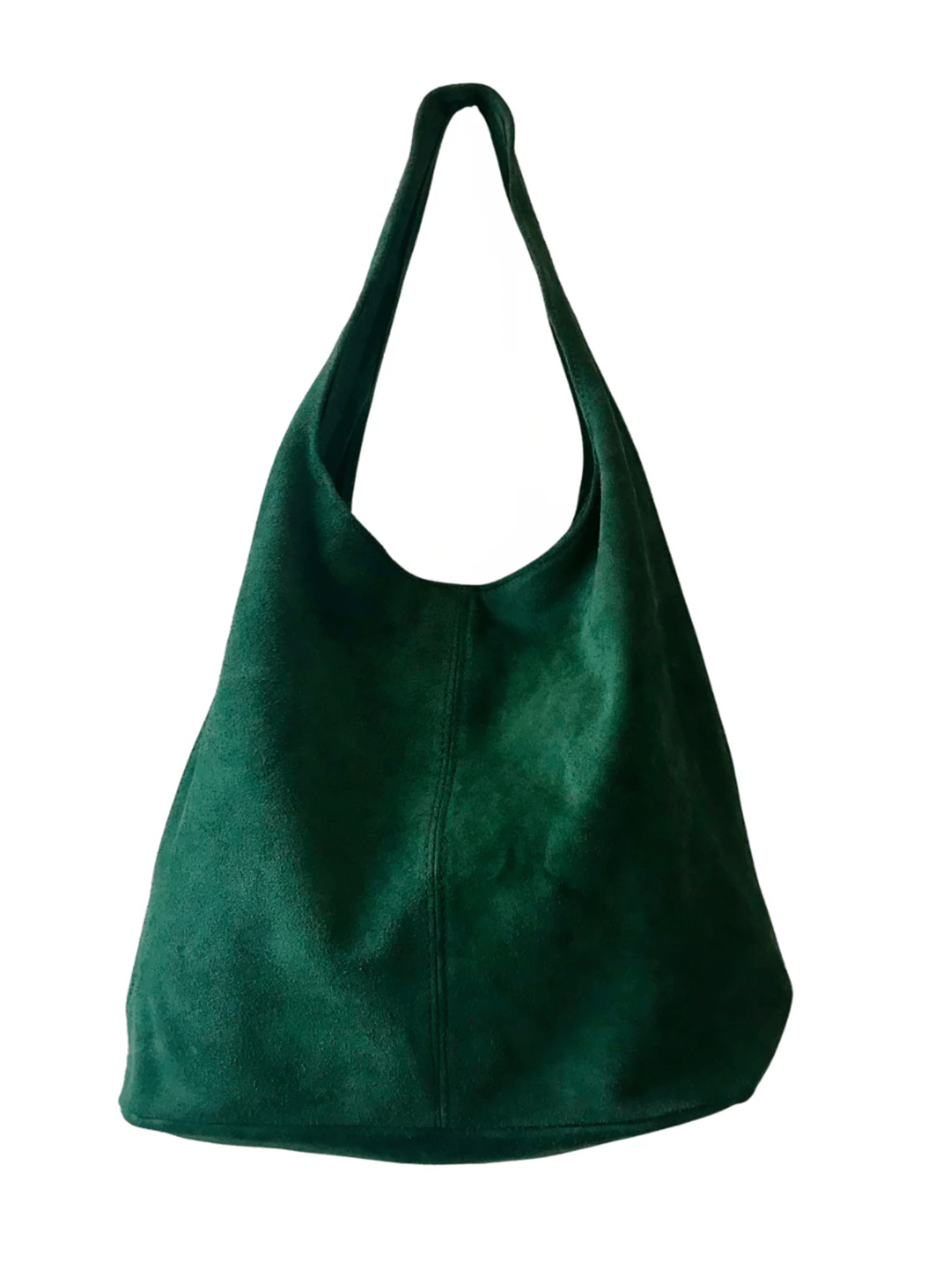 Katerina NYC - Suede Boho Bag - Deep Green - Meg