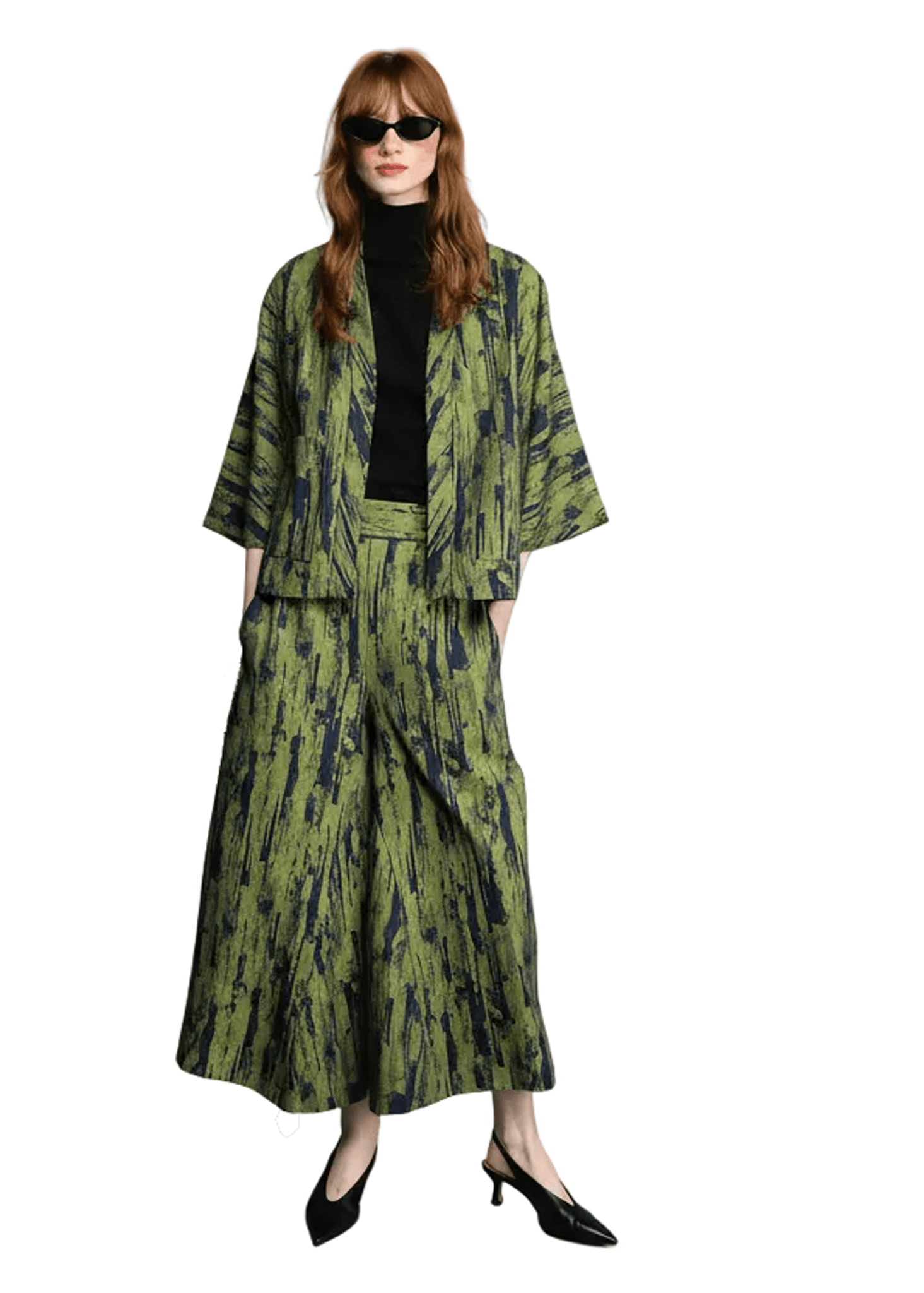 Kimono Jacket - Green - Meg