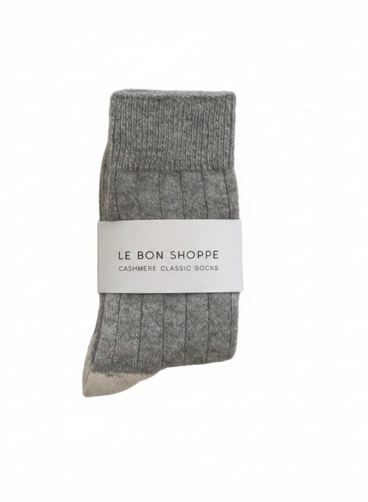 Le Bon Shoppe - Cashmere Socks - Grey Melange - Meg