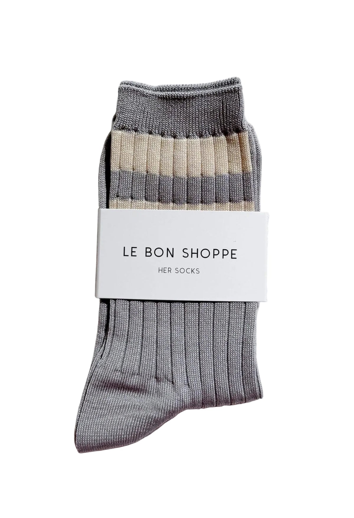 Le Bon Shoppe - Varsity Socks - Grey - Meg