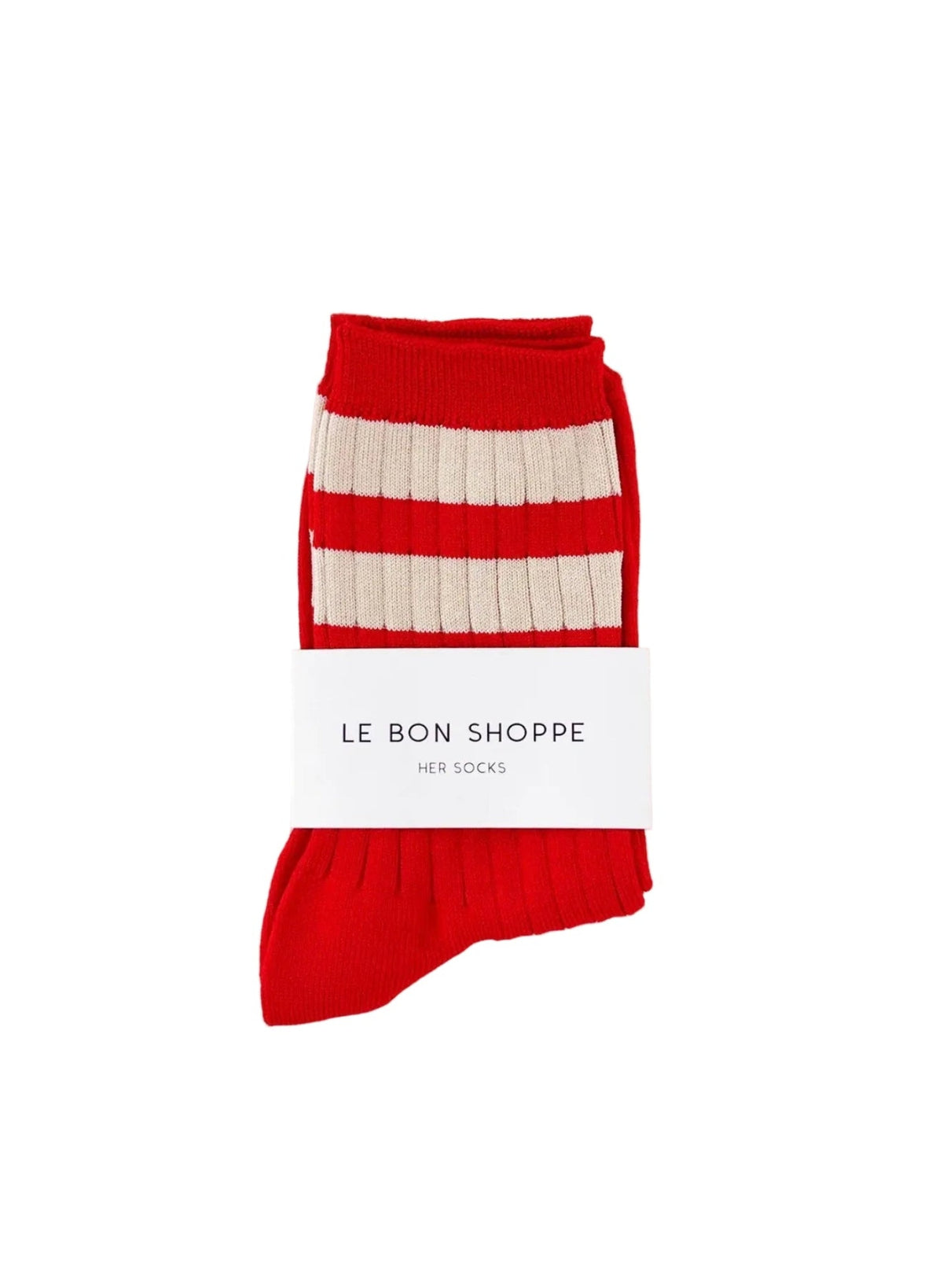 Le Bon Shoppe - Varsity Socks - Red - Meg