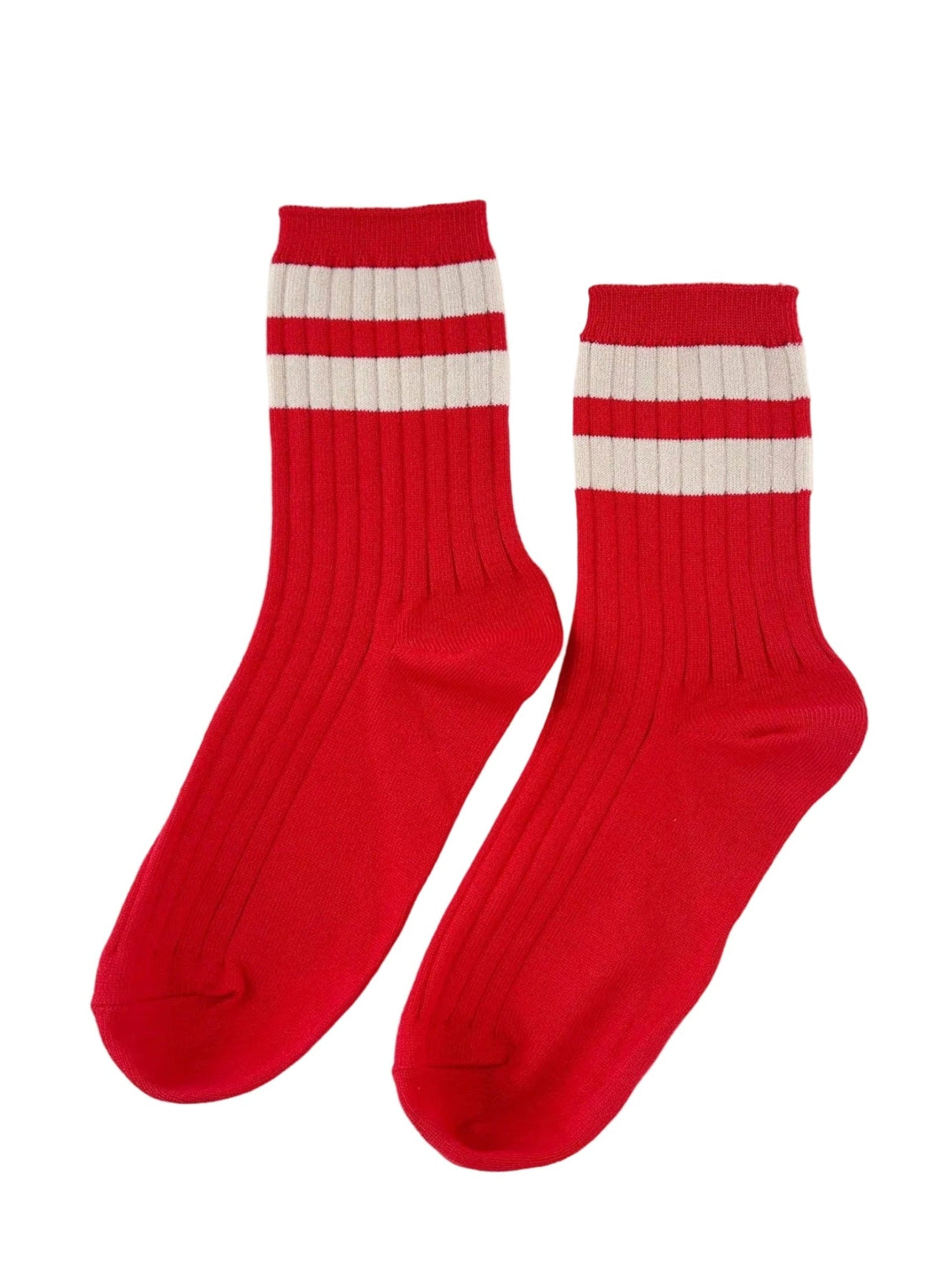 Le Bon Shoppe - Varsity Socks - Red - Meg
