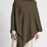 Poncho oversized pullover sweater Mocha brown