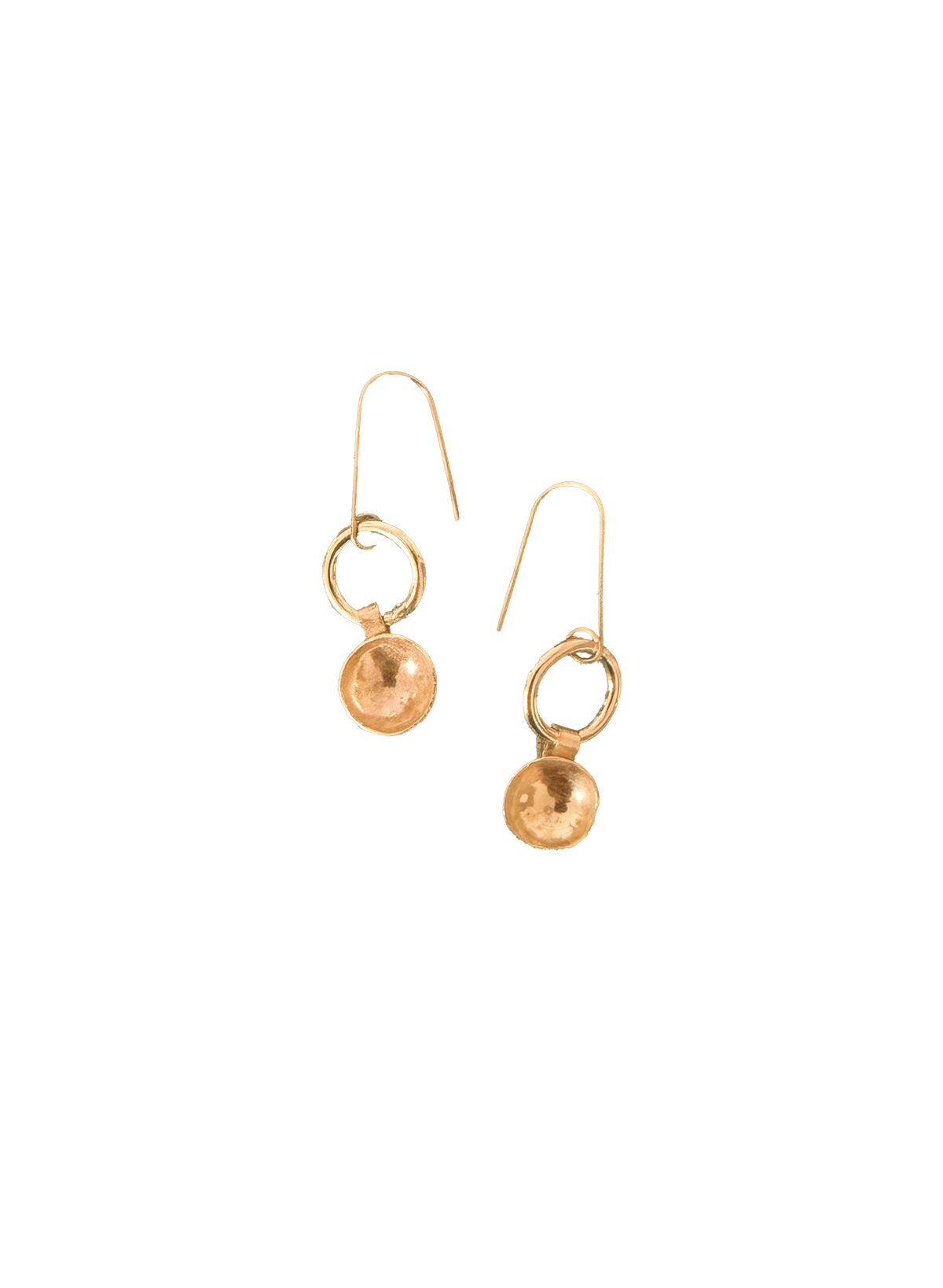 Line & Label - Disco Drop Earrings - Brass - Meg