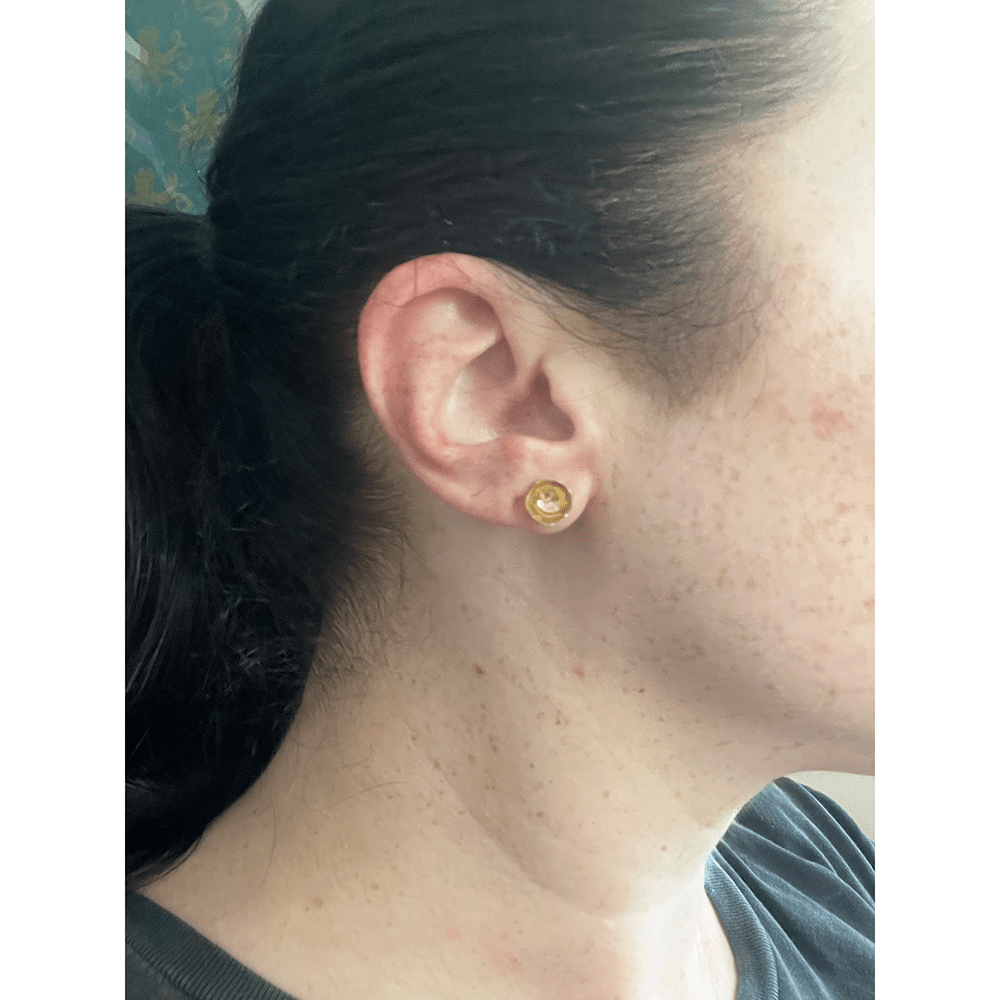 Line & Label - Disco Studs - Brass - Meg