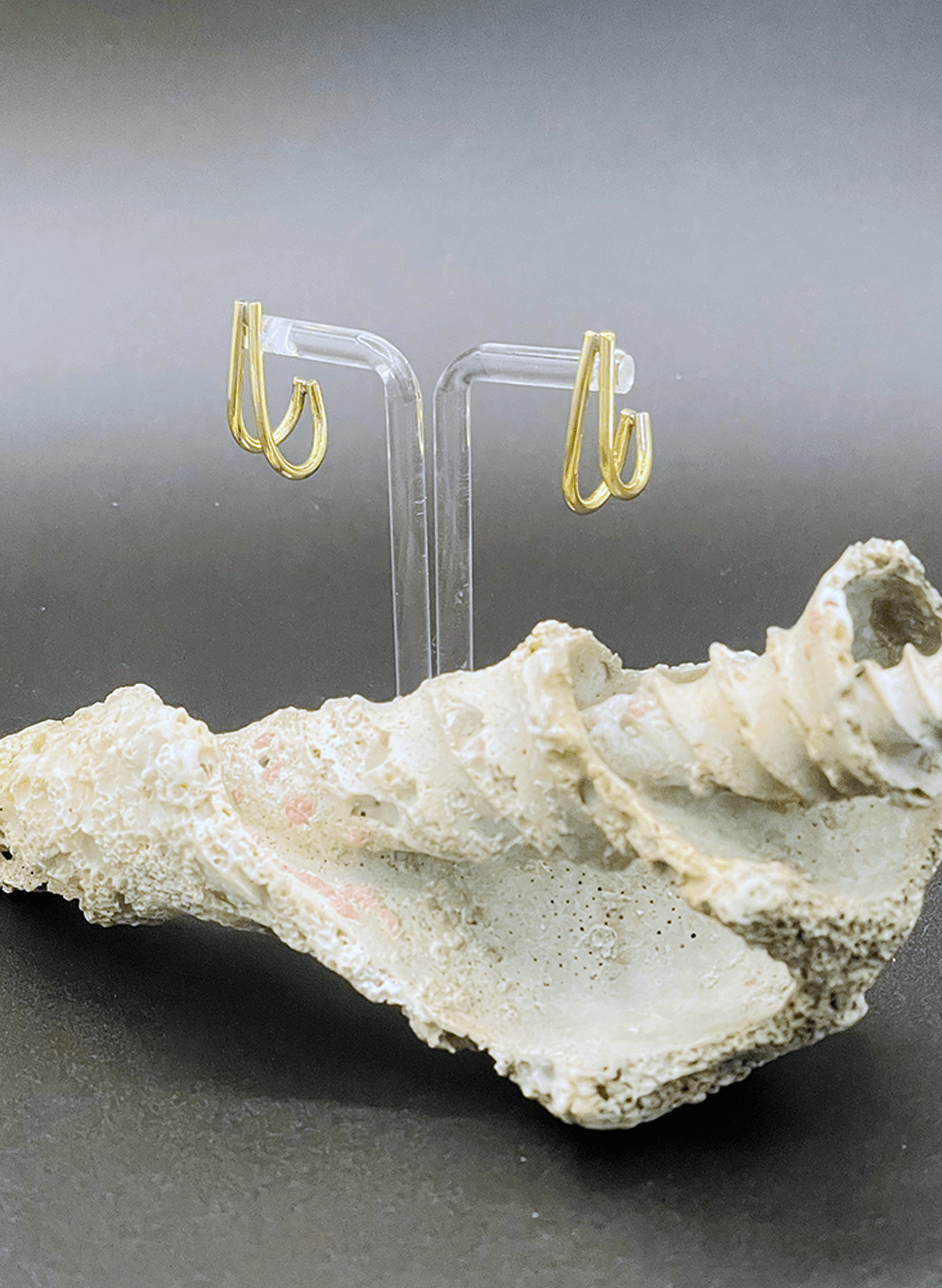 Line & Label - Double Hook Hoops - Meg