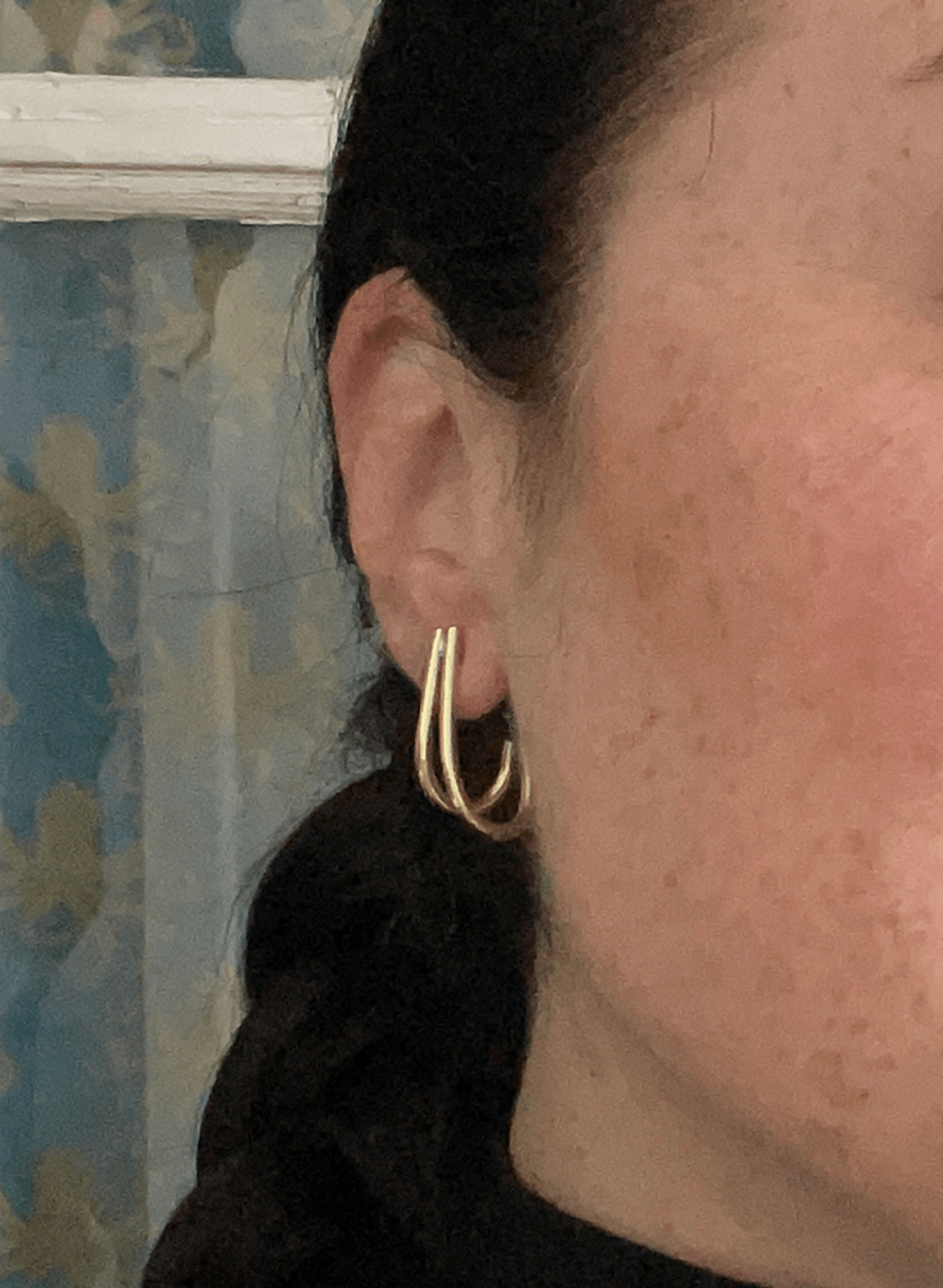 Line & Label - Double Hook Hoops - Meg