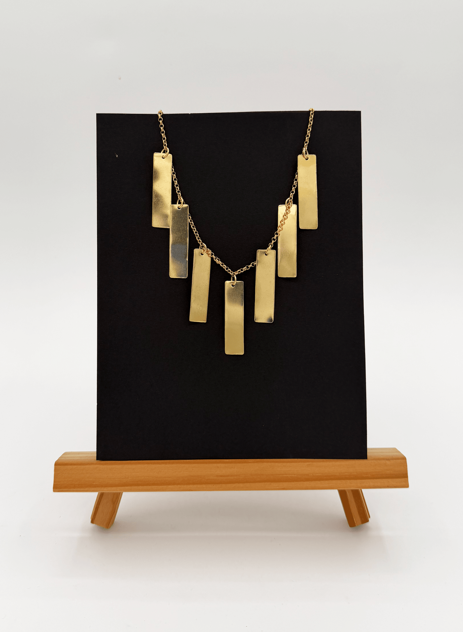 Line & Label - Fringe Necklace - Brass - Meg