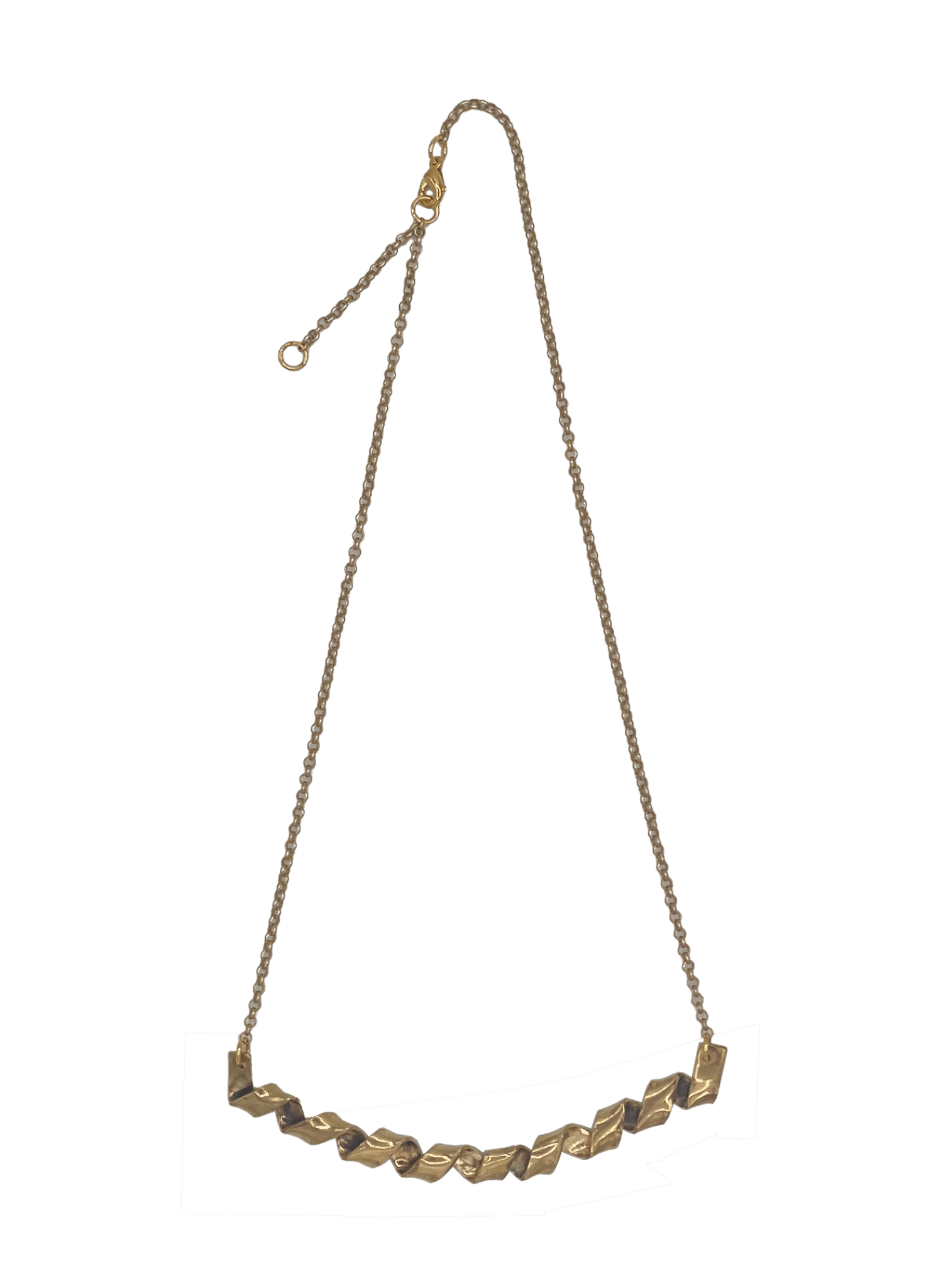 Line & Label - Kallos Pendant Necklace - Brass - Meg