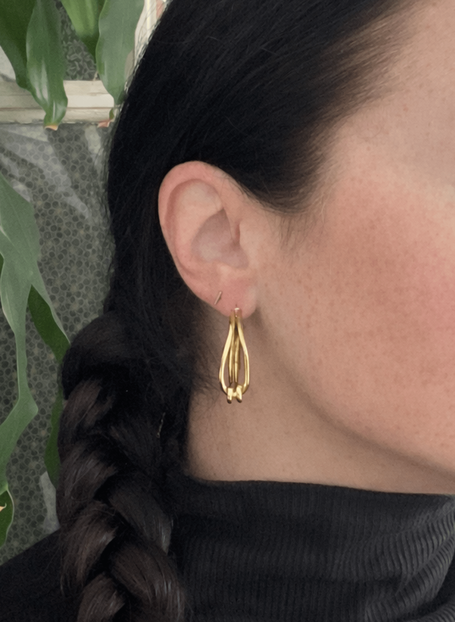 Line & Label - Knot Hoops - Meg