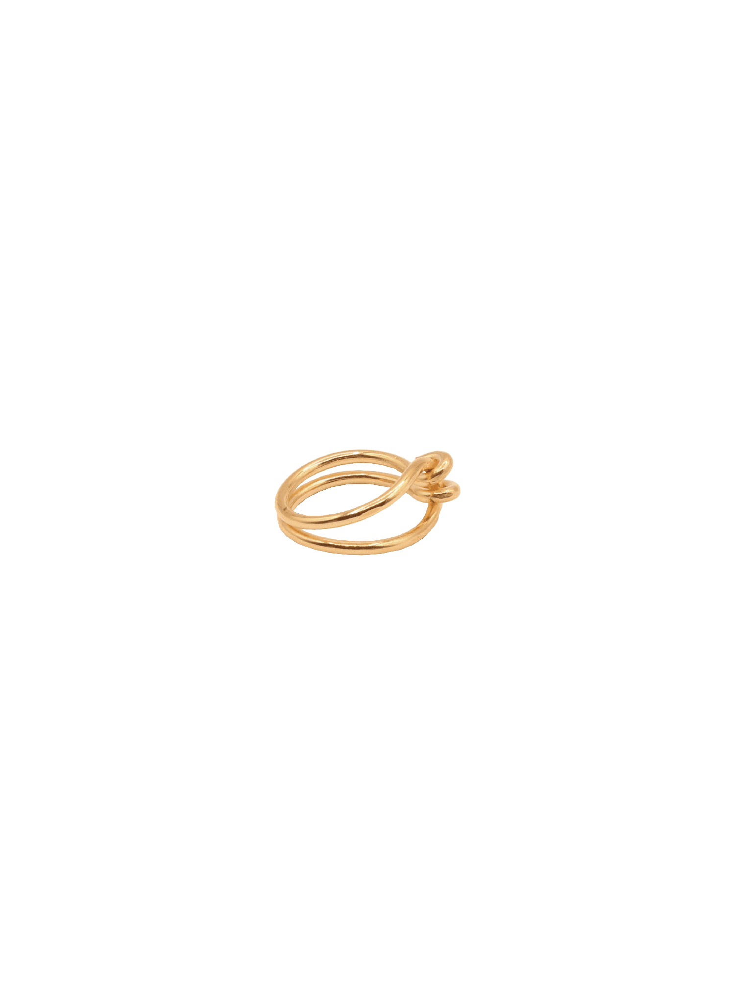 Line & Label - Knot Ring - Brass - Meg