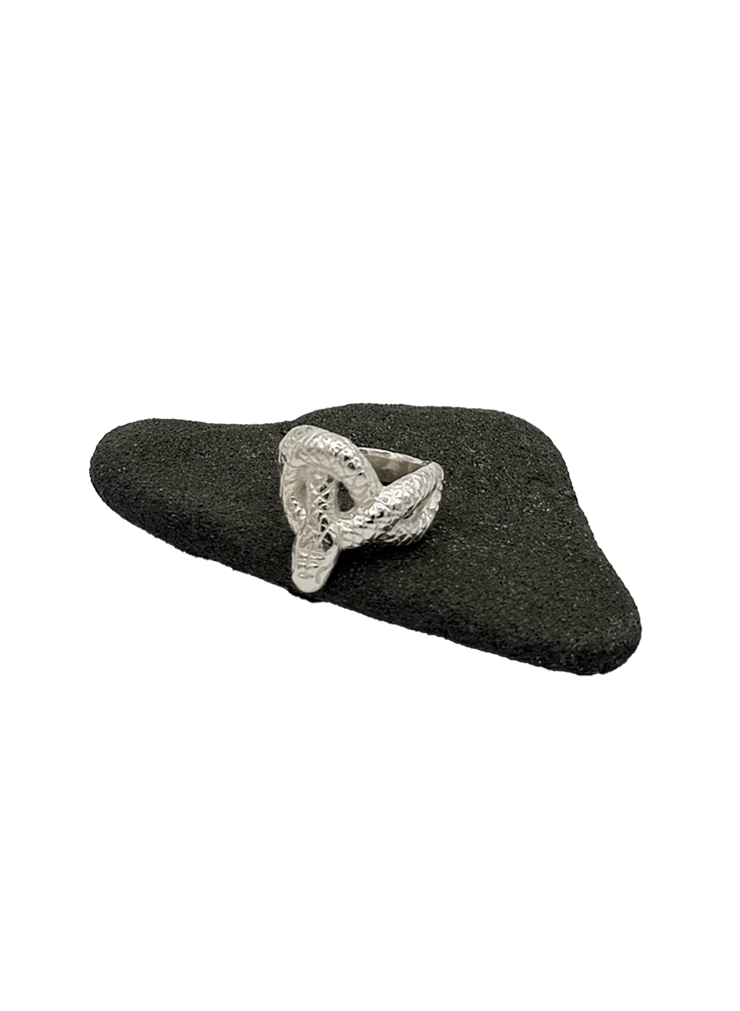 Line & Label - Serpentine Ring - Sterling Silver - Meg