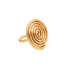 Line & Label - Spiral Ring - Brass - Meg