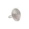 Line & Label - Spiral Ring - Sterling Silver - Meg