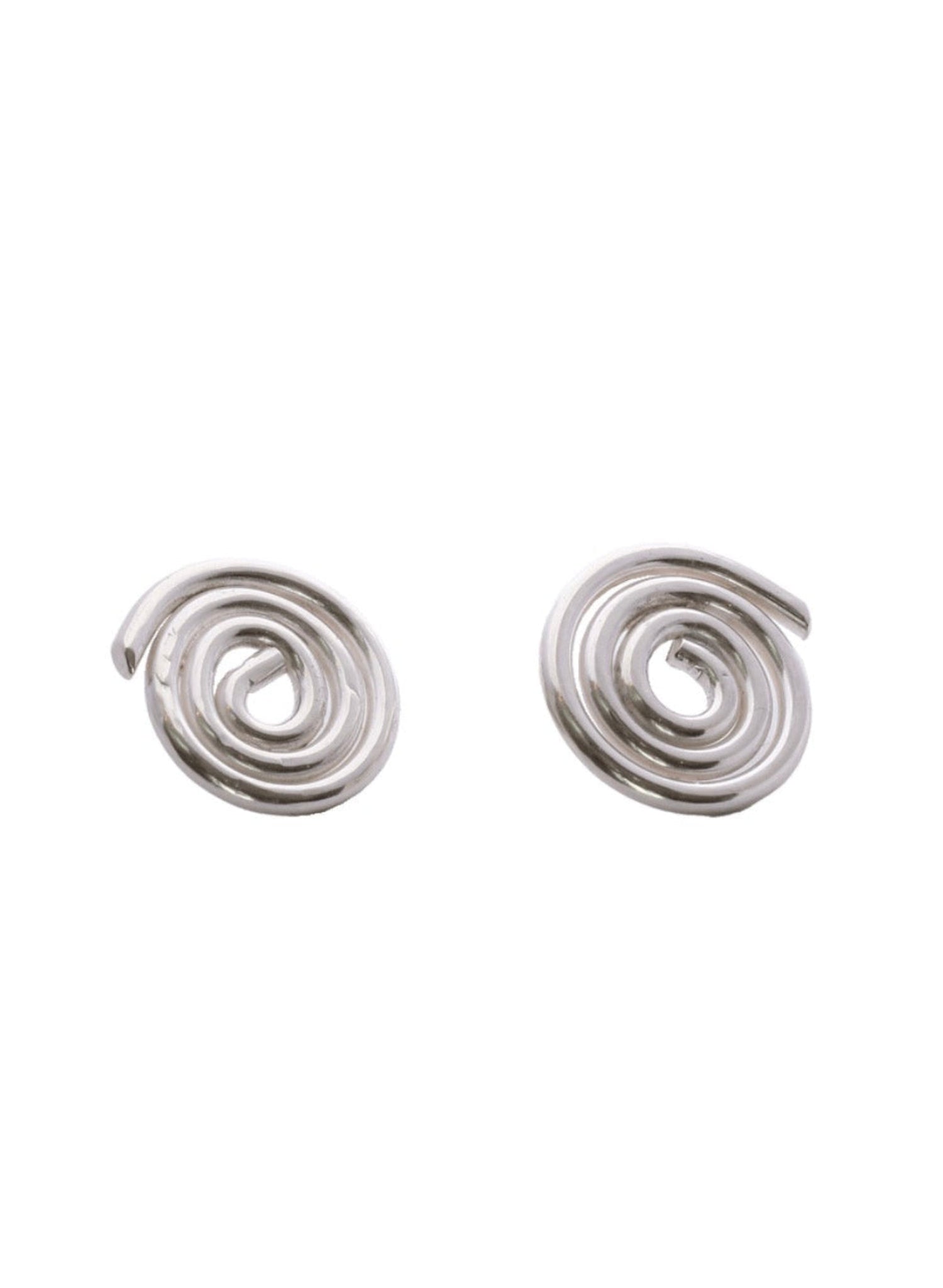 Line & Label - Swirl Studs - Silver - Meg