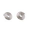 Line & Label - Swirl Studs - Silver - Meg